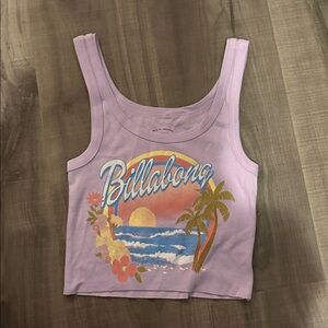 Billabong Lavender Beach Scene Tank